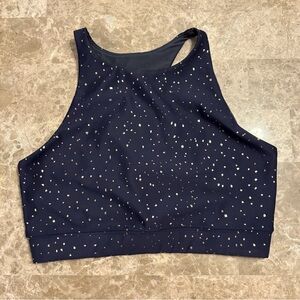Peloton Show Up Sparkle High Neck Sports Bra